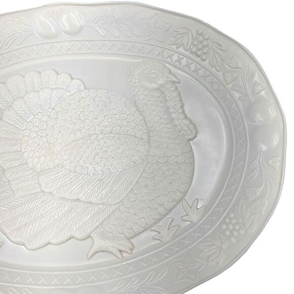 Vintage White Himark/Chesapeake Oval Turkey Serving Platter 17” x 13” - Picture 8 of 9